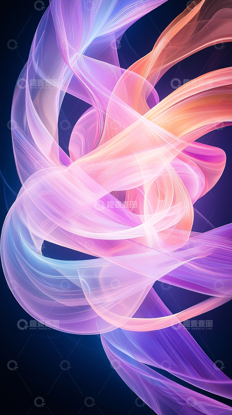 高清大图下载【趣麦麦图】抽象线条艺术背景