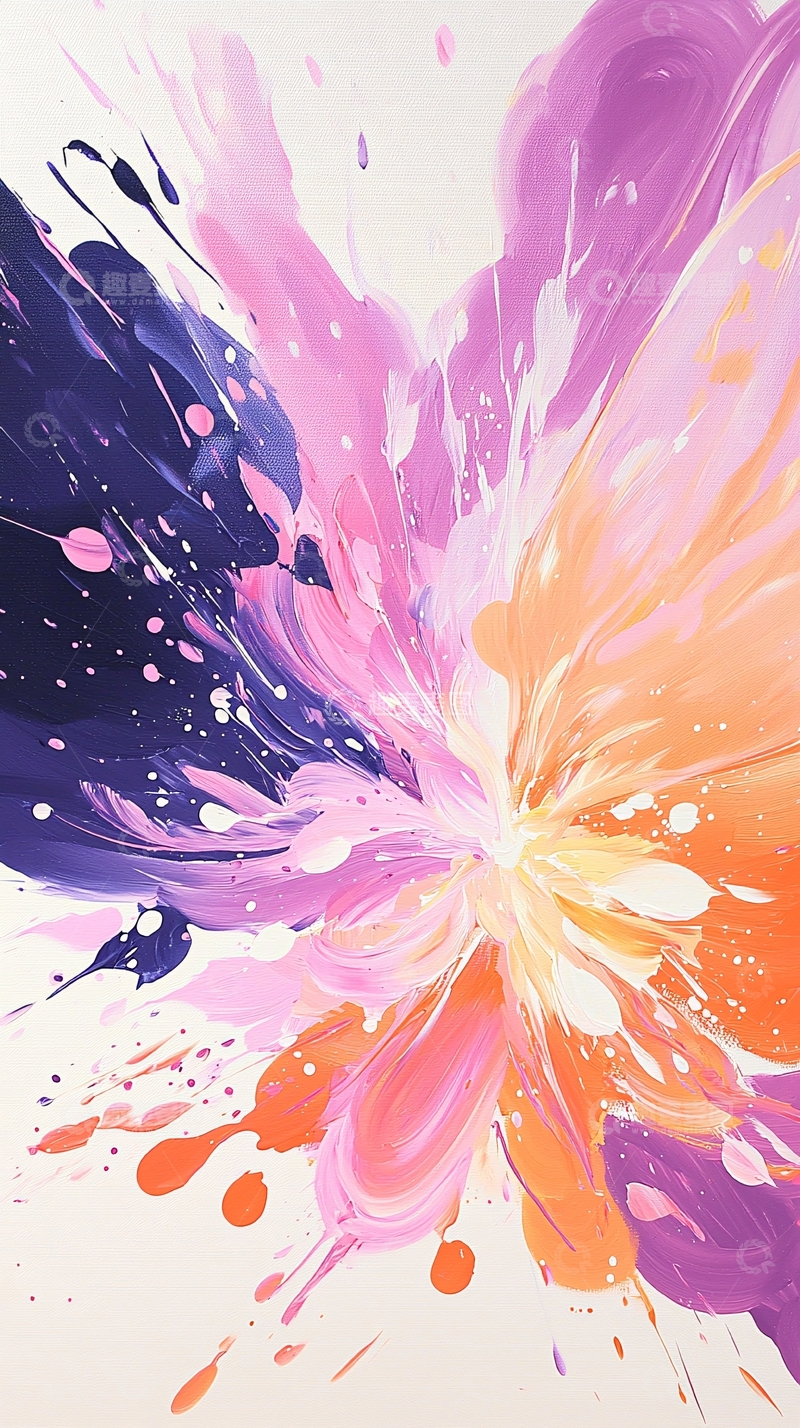 高清大图下载【趣麦麦图】抽象色彩爆炸艺术背景