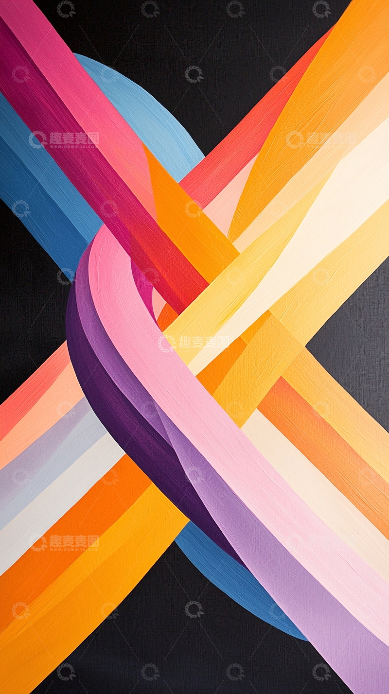 高清大图下载【趣麦麦图】色彩交织的艺术抽象背景