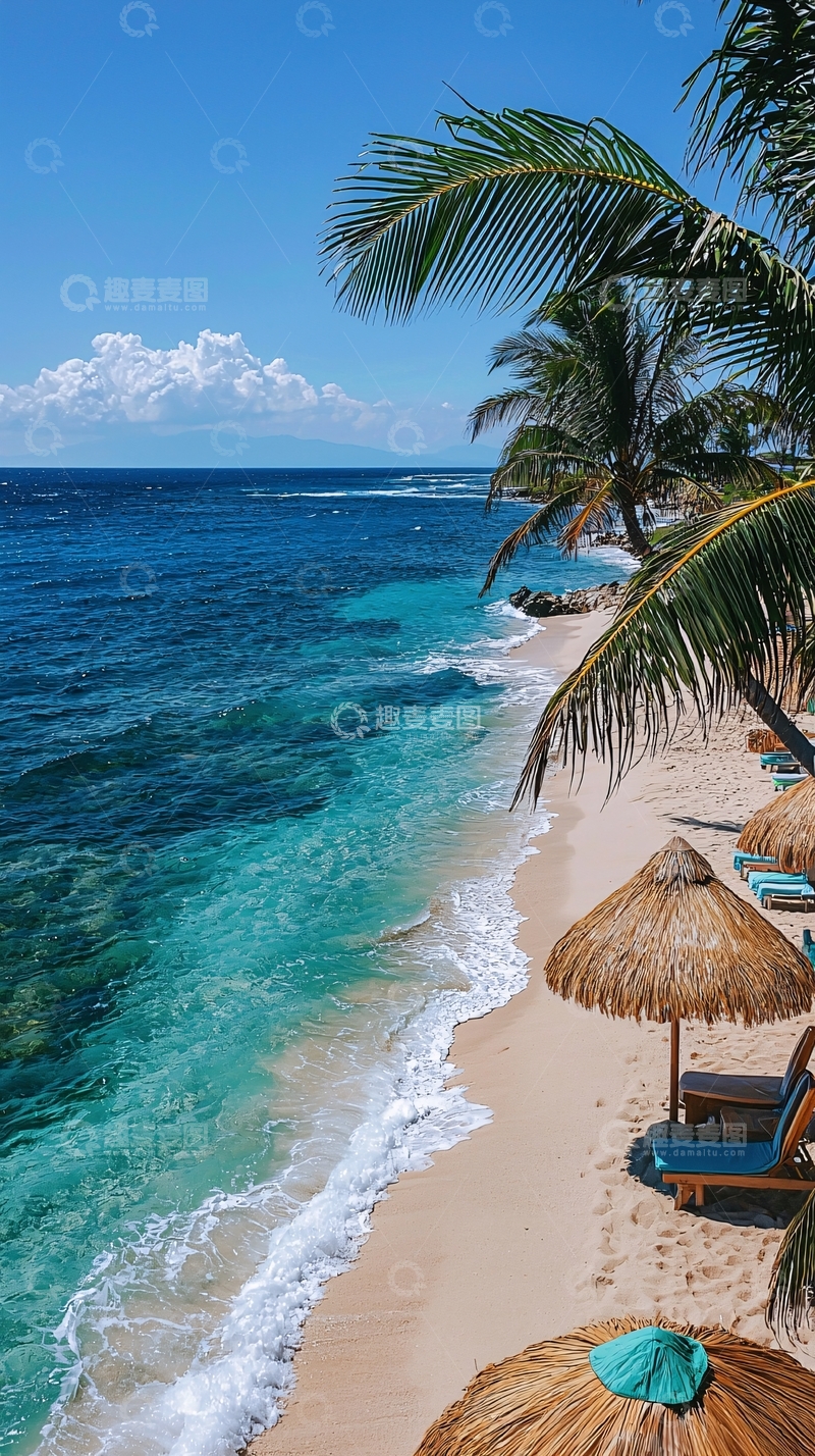 高清大图下载【趣麦麦图】热带海滩度假风光