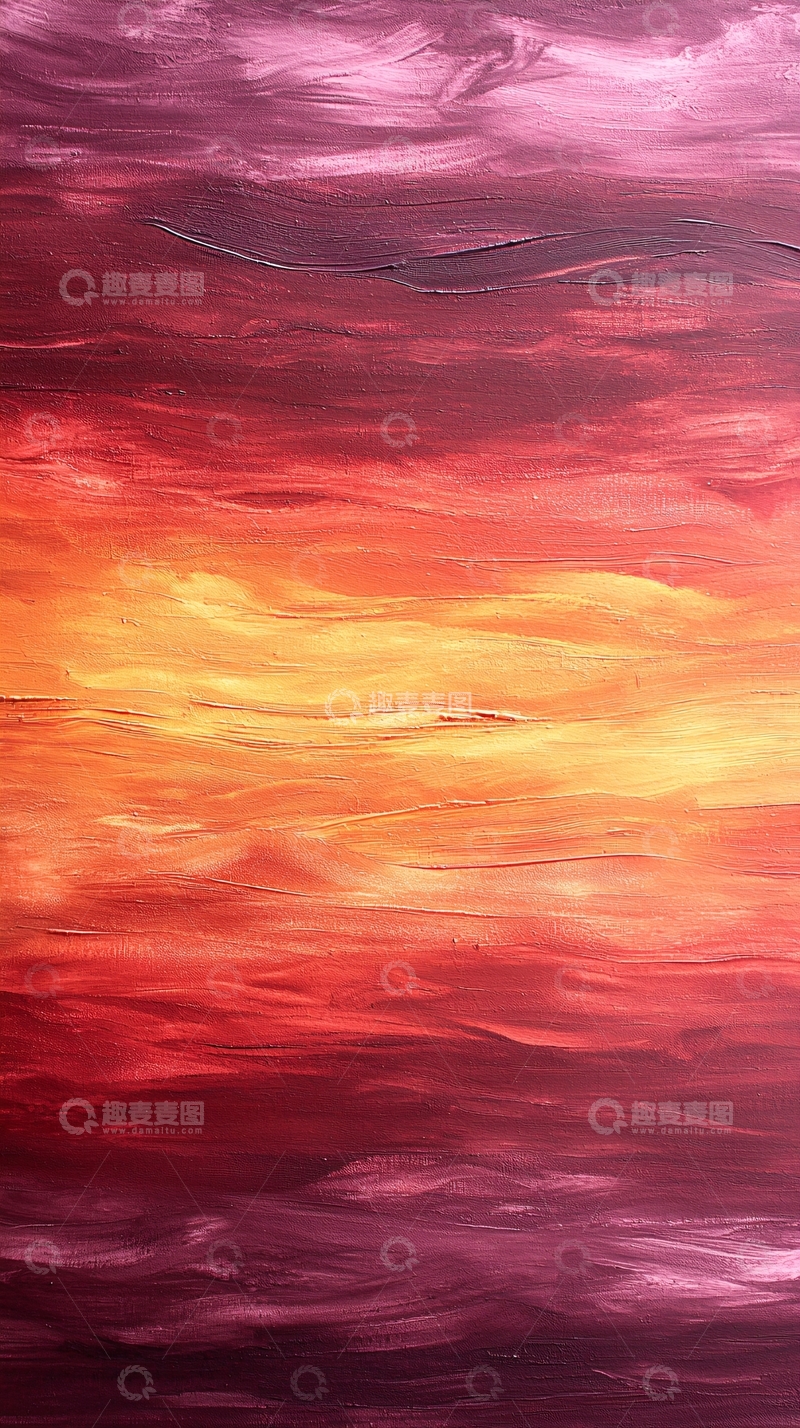 高清大图下载【趣麦麦图】夕阳渐染天空色彩