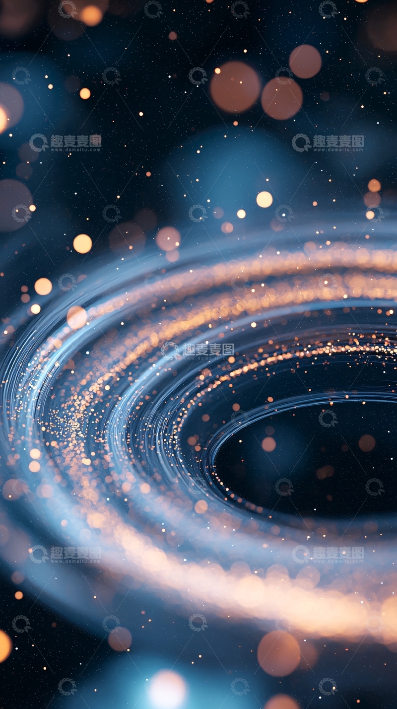 高清大图下载【趣麦麦图】宇宙漩涡光效背景图