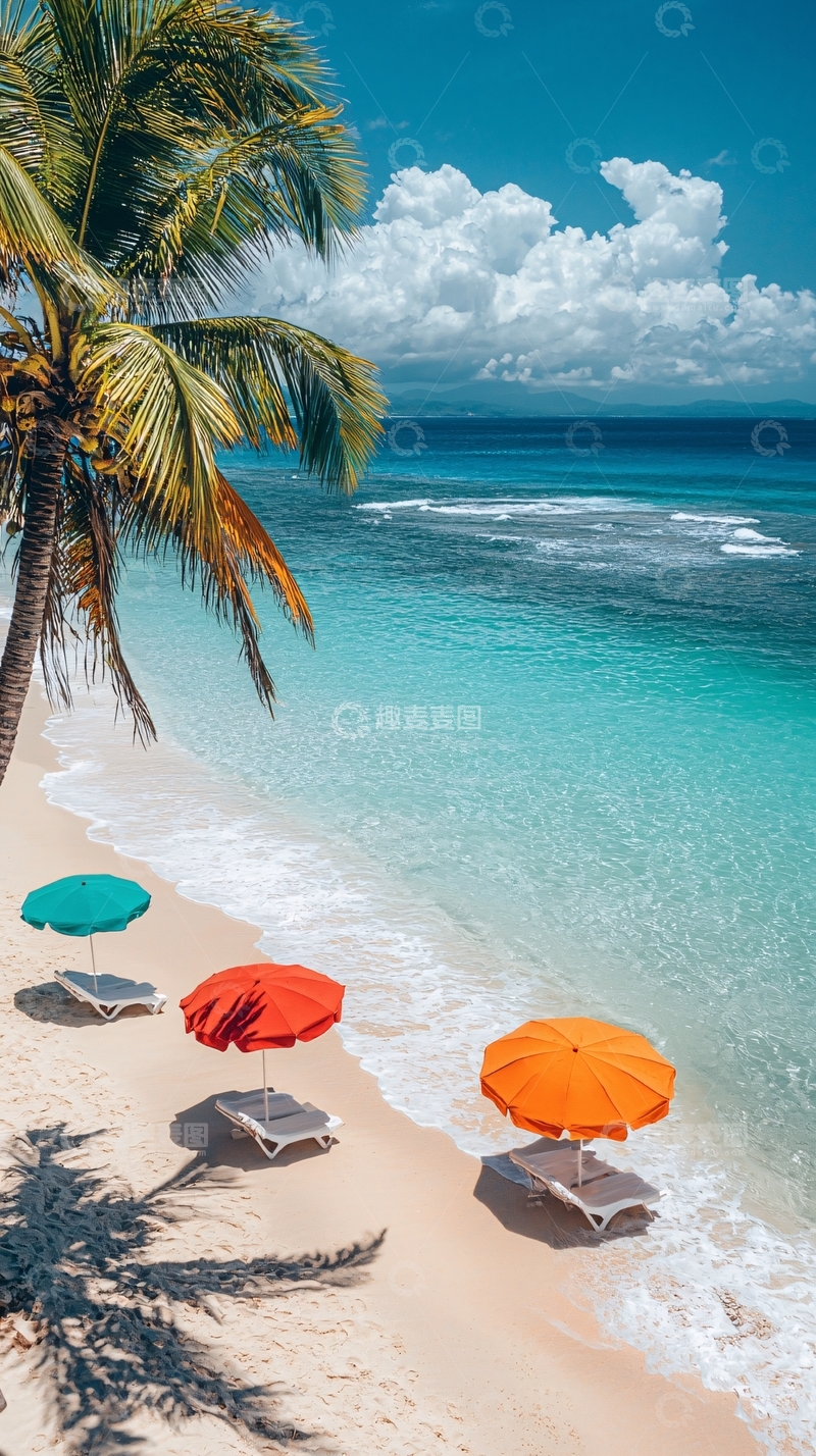 高清大图下载【趣麦麦图】热带海滩度假风光