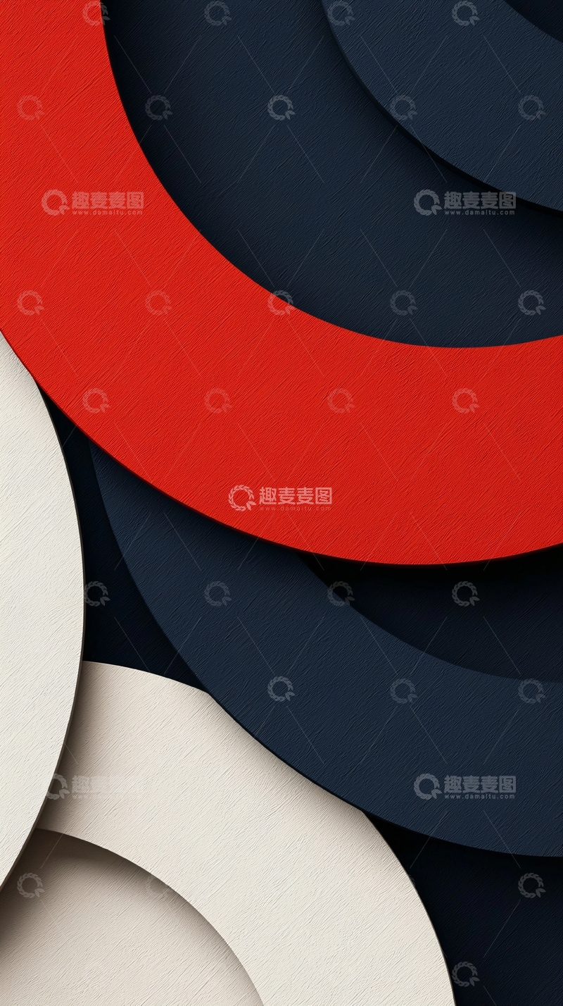 高清大图下载【趣麦麦图】红色深蓝渐变抽象几何背景