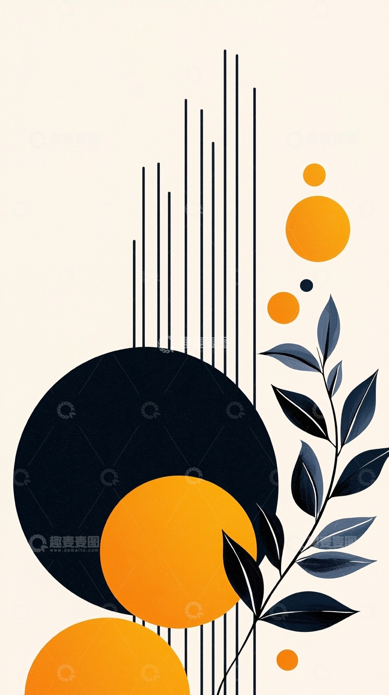 高清大图下载【趣麦麦图】抽象几何艺术背景设计