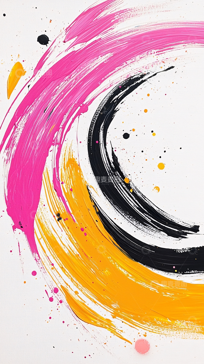 高清大图下载【趣麦麦图】抽象艺术漩涡背景图