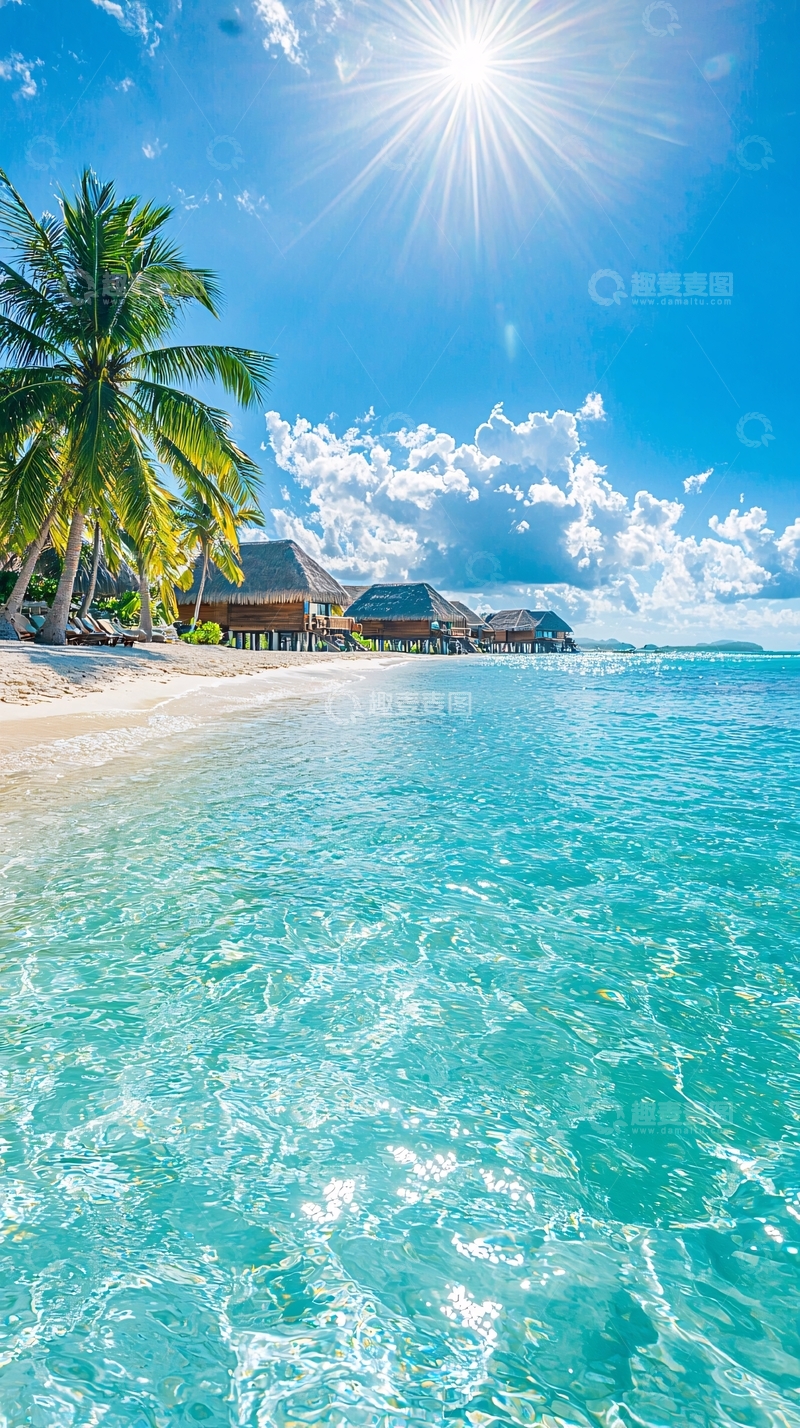 高清大图下载【趣麦麦图】热带海滩度假风光