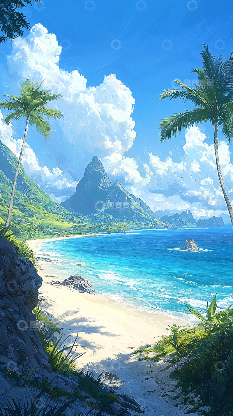 高清大图下载【趣麦麦图】热带海滩风光