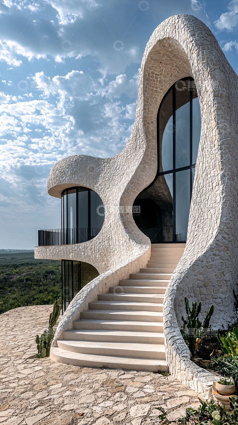 高清大图下载【趣麦麦图】现代艺术风格的石头建筑