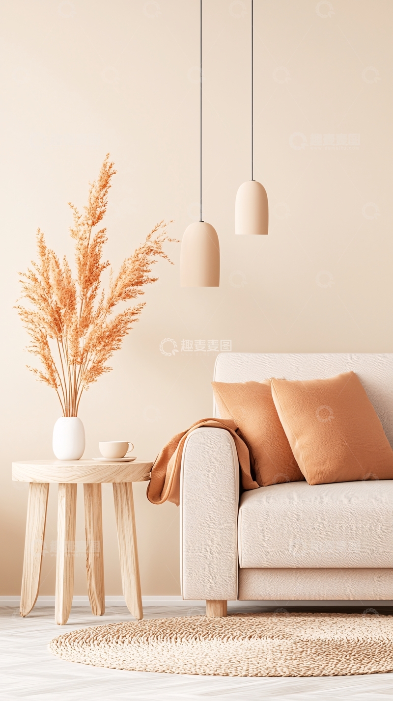 高清大图下载【趣麦麦图】简约现代客厅装饰设计