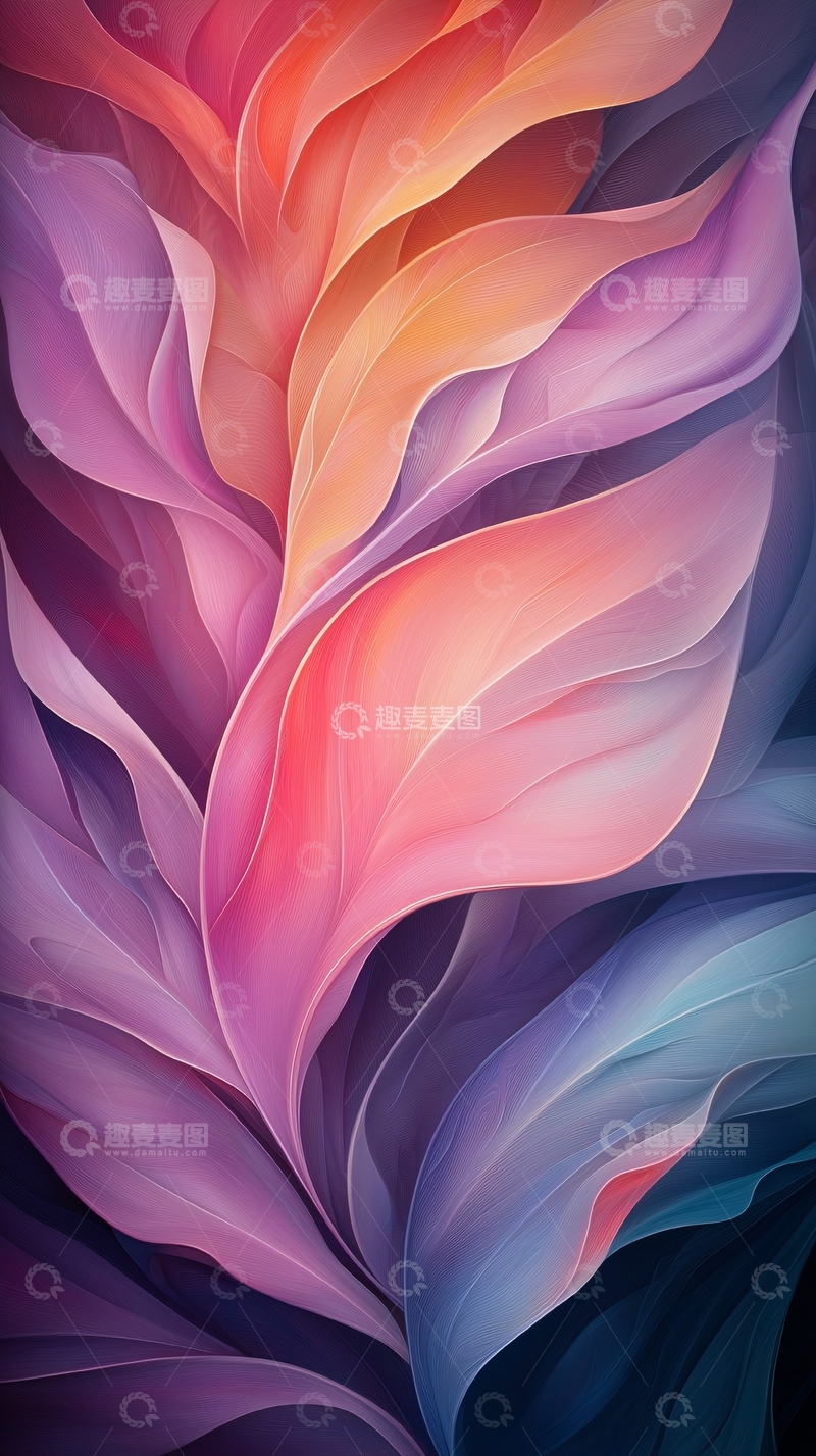 高清大图下载【趣麦麦图】抽象色彩渐变艺术背景