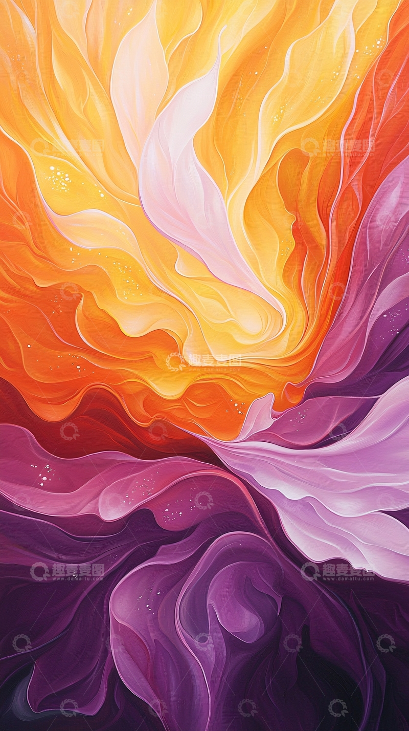 高清大图下载【趣麦麦图】抽象色彩流动艺术背景