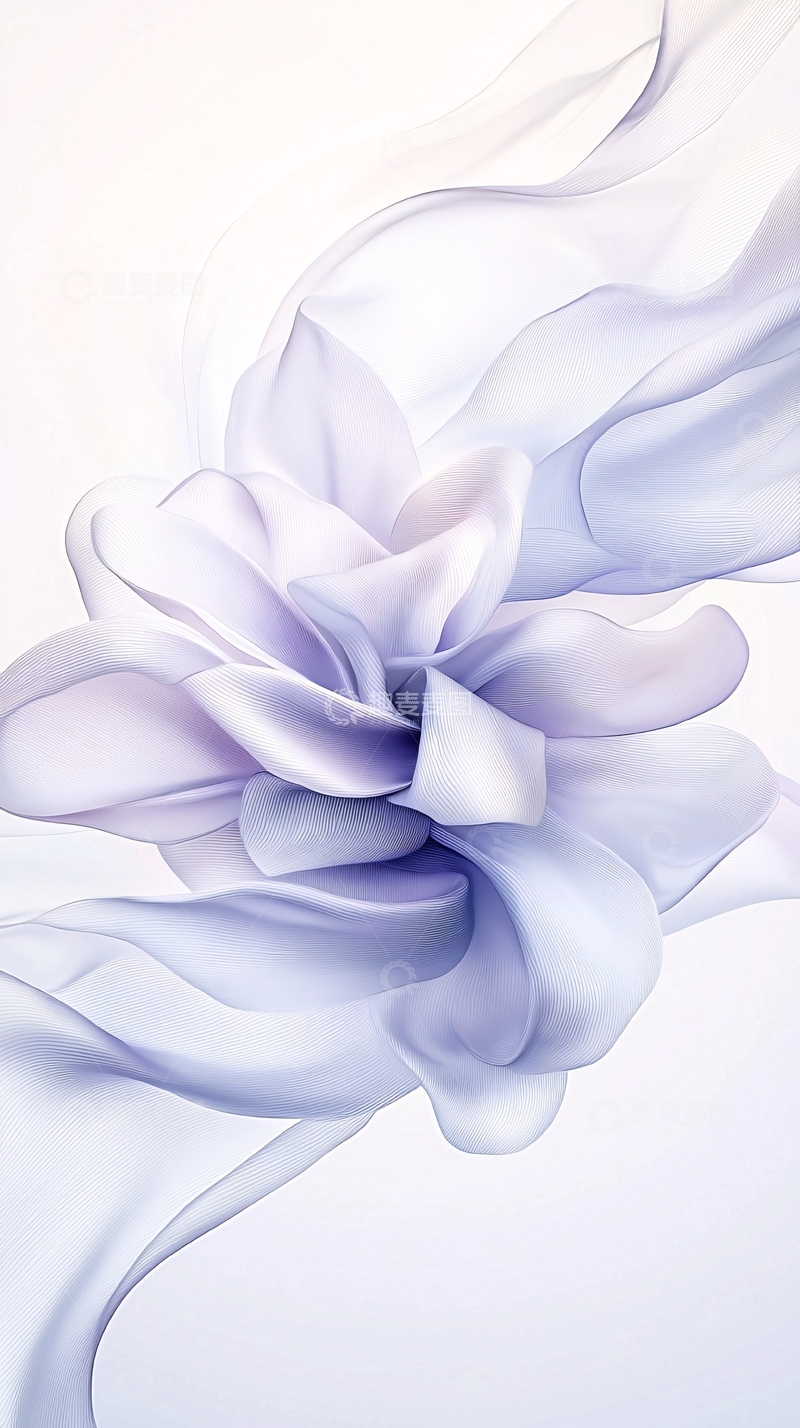 高清大图下载【趣麦麦图】柔美丝带抽象艺术背景