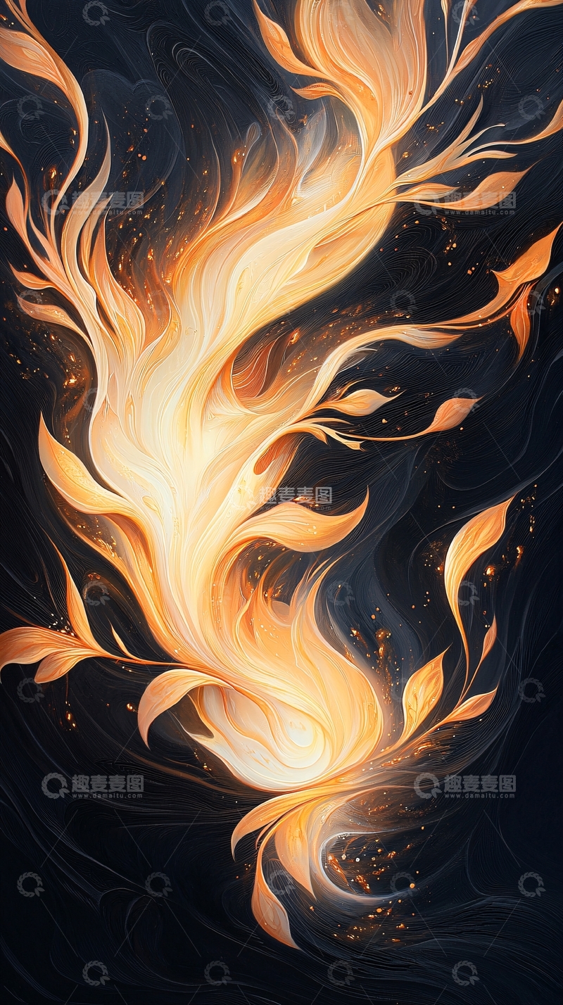 高清大图下载【趣麦麦图】火焰与光的交织