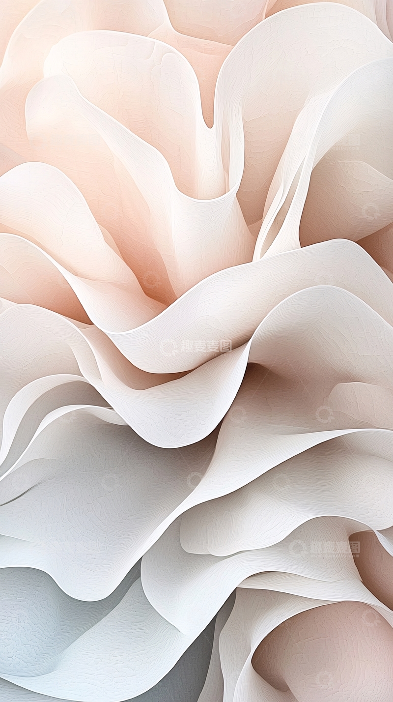 高清大图下载【趣麦麦图】柔和花瓣抽象艺术背景