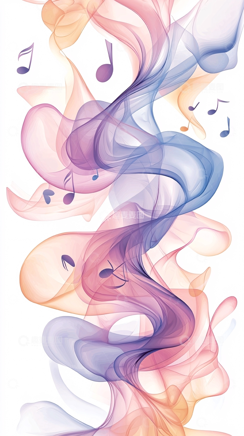 高清大图下载【趣麦麦图】音乐旋律抽象艺术背景
