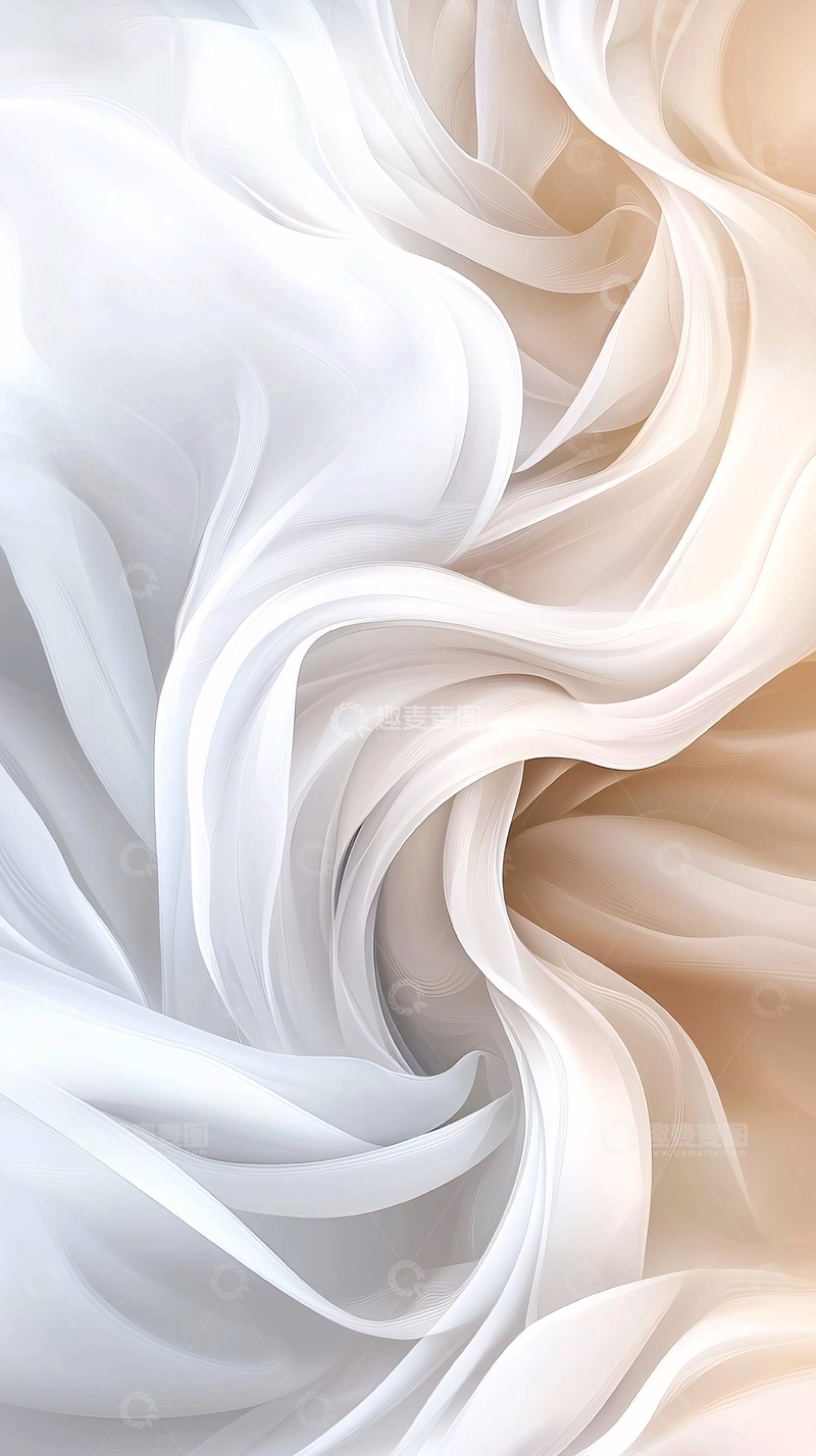高清大图下载【趣麦麦图】柔和曲线抽象艺术背景