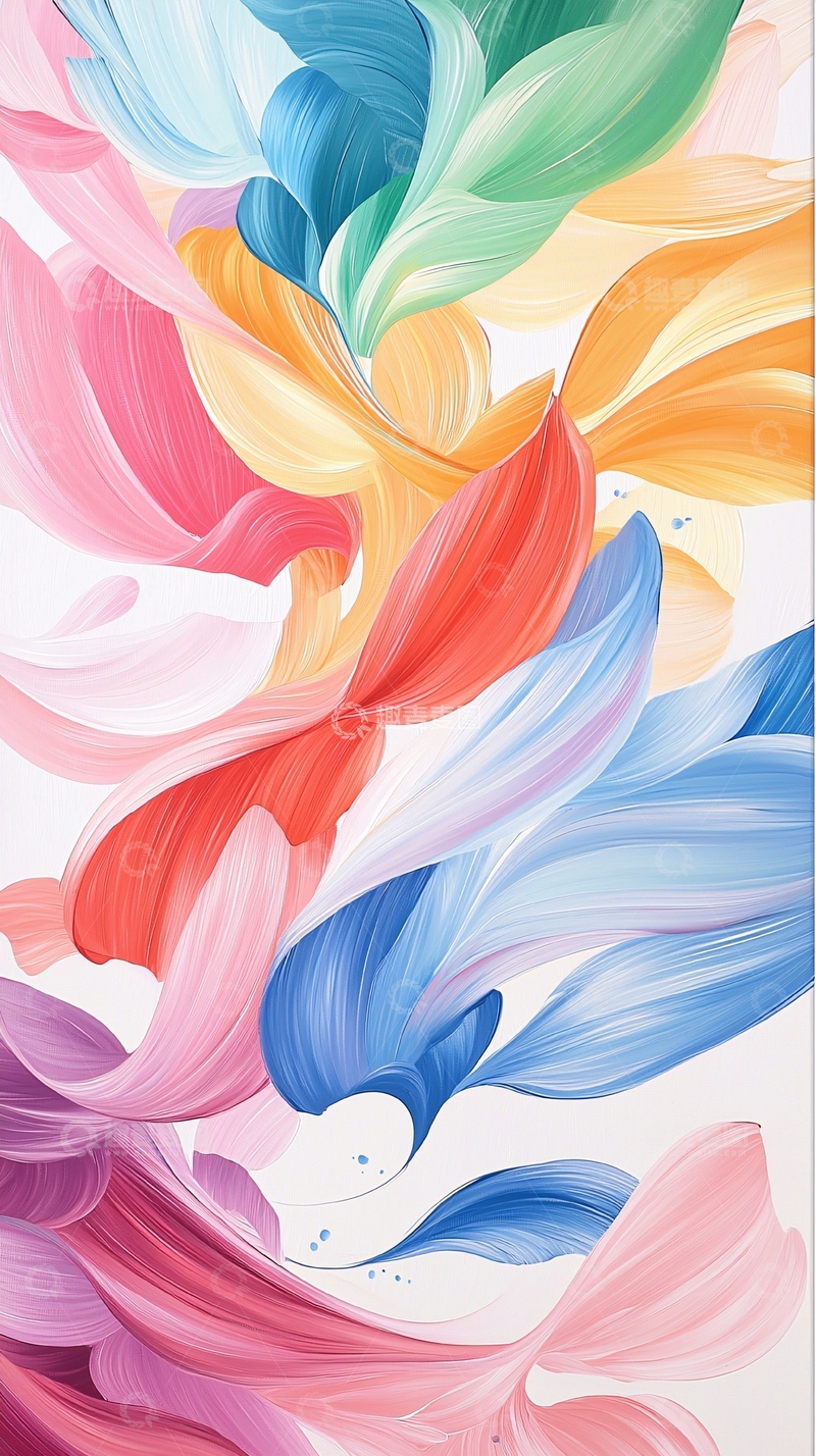 高清大图下载【趣麦麦图】抽象色彩流动艺术背景