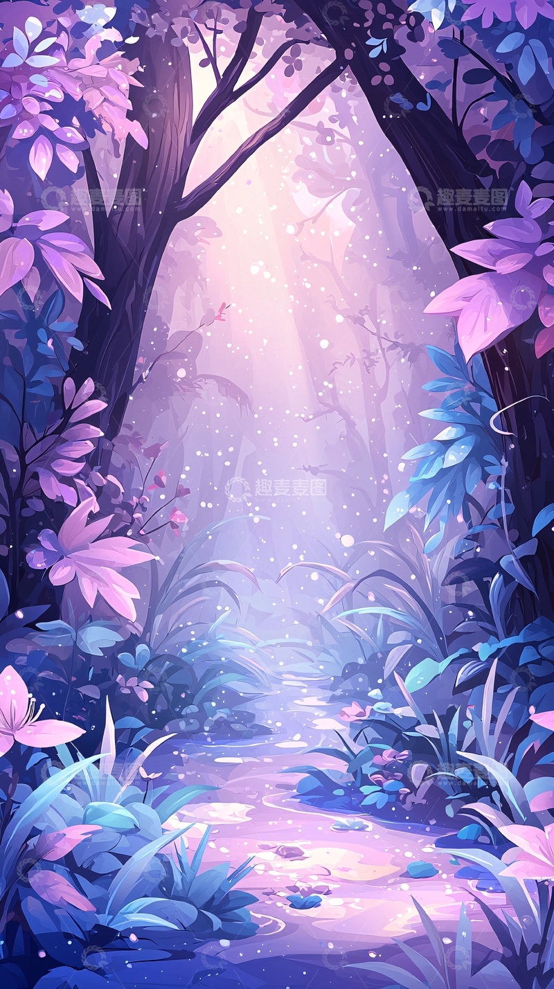 高清大图下载【趣麦麦图】梦幻森林小径