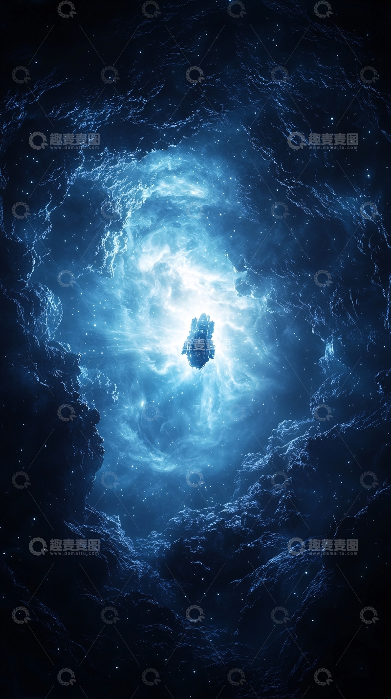 高清大图下载【趣麦麦图】星际迷航：宇宙深处的神秘飞船