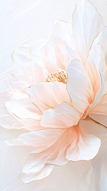 淡雅花卉艺术插画背景图