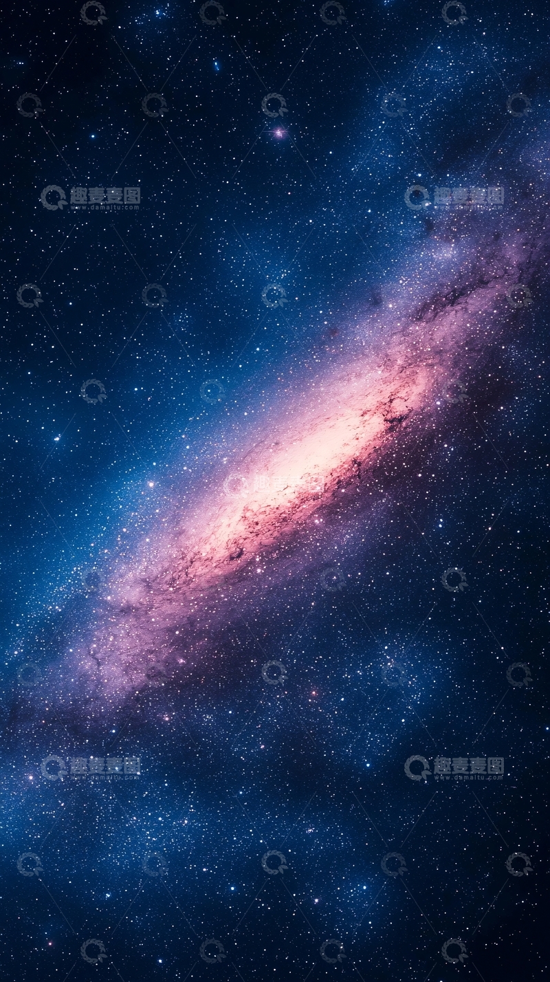 高清大图下载【趣麦麦图】星河璀璨夜空银河系