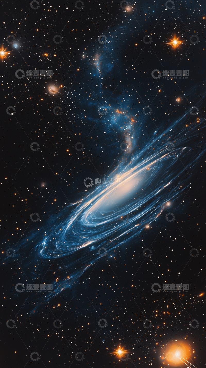 高清大图下载【趣麦麦图】星系与星云的艺术插画