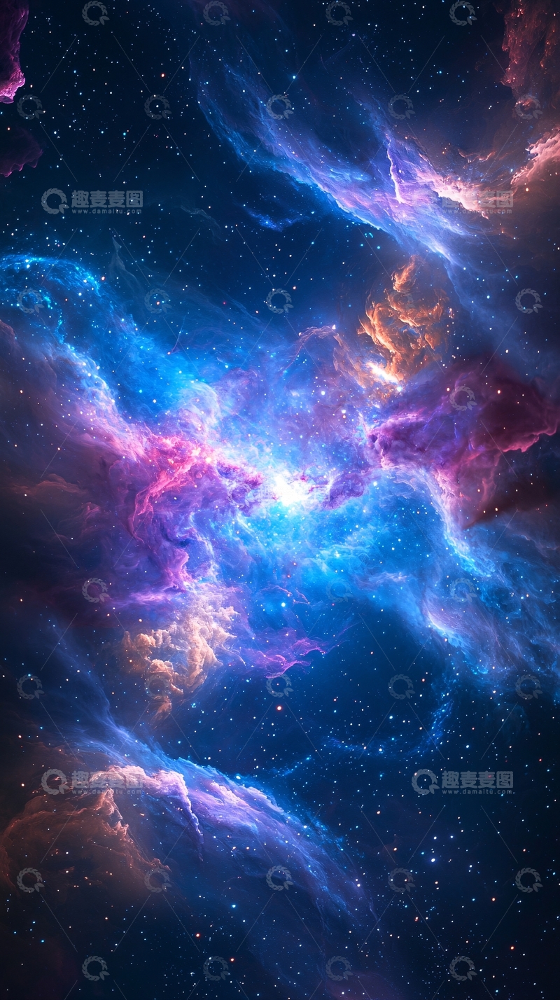 高清大图下载【趣麦麦图】星云宇宙星空背景图
