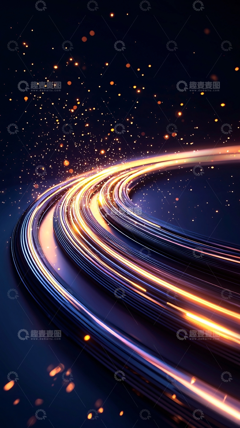 高清大图下载【趣麦麦图】光速流动的轨迹