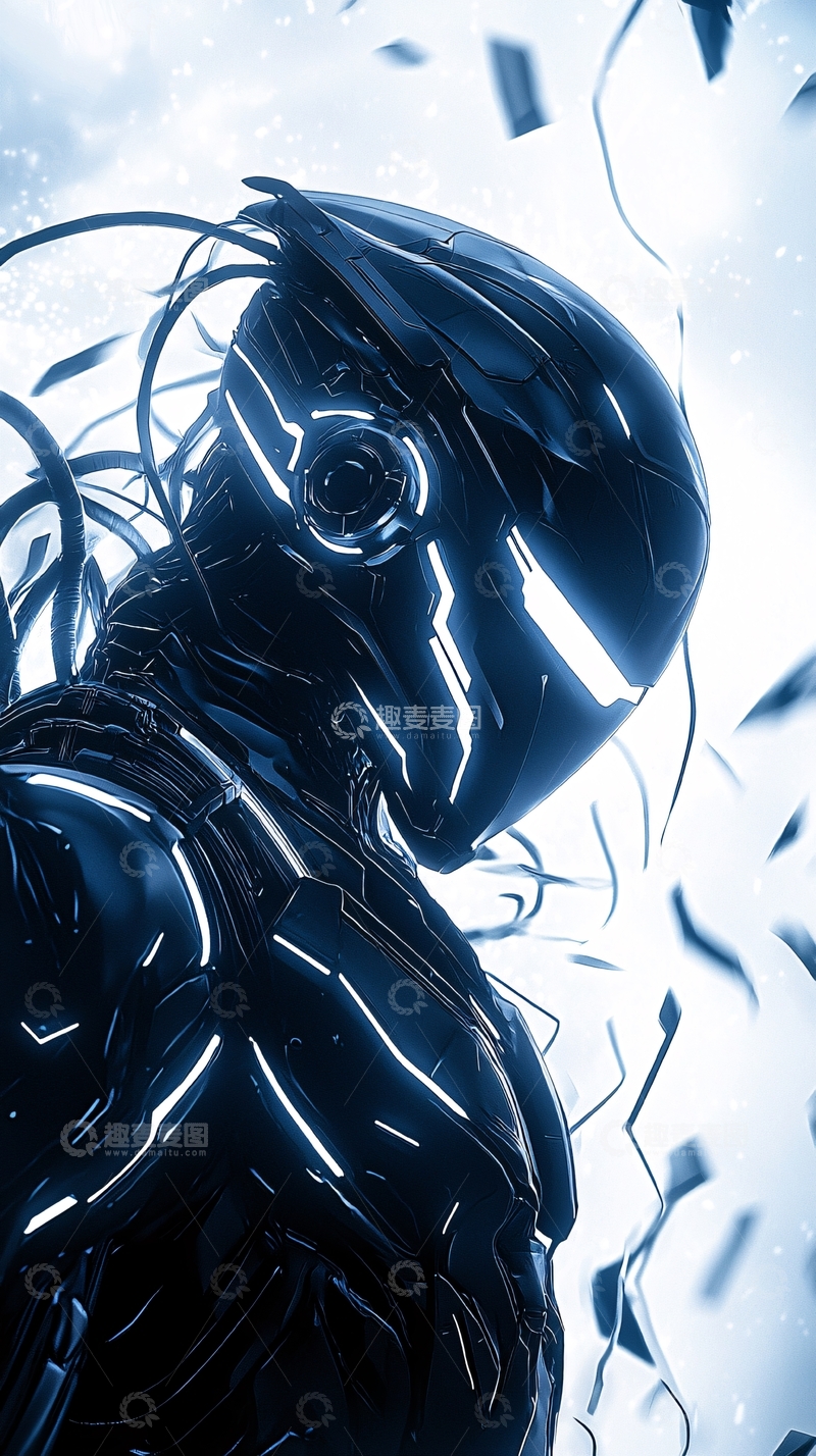 高清大图下载【趣麦麦图】未来战士科幻机器人