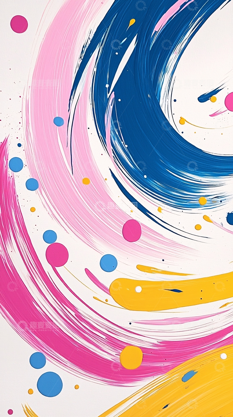 高清大图下载【趣麦麦图】抽象色彩流动艺术背景