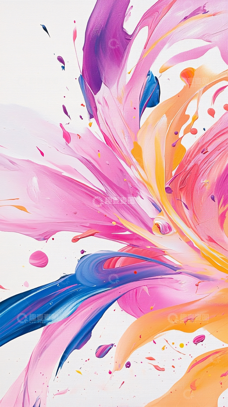 高清大图下载【趣麦麦图】抽象色彩流动艺术背景