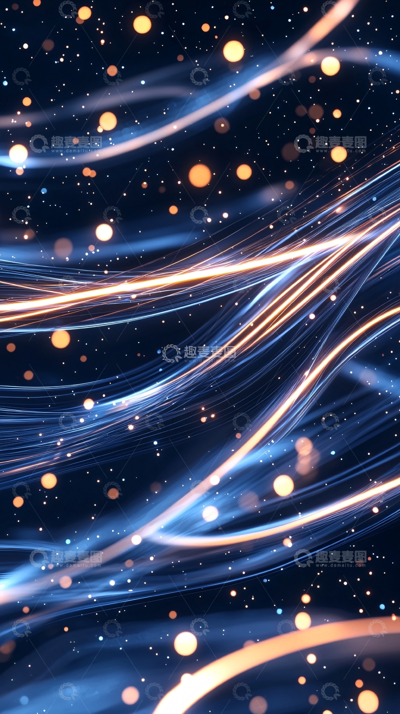 高清大图下载【趣麦麦图】光流星夜背景素材
