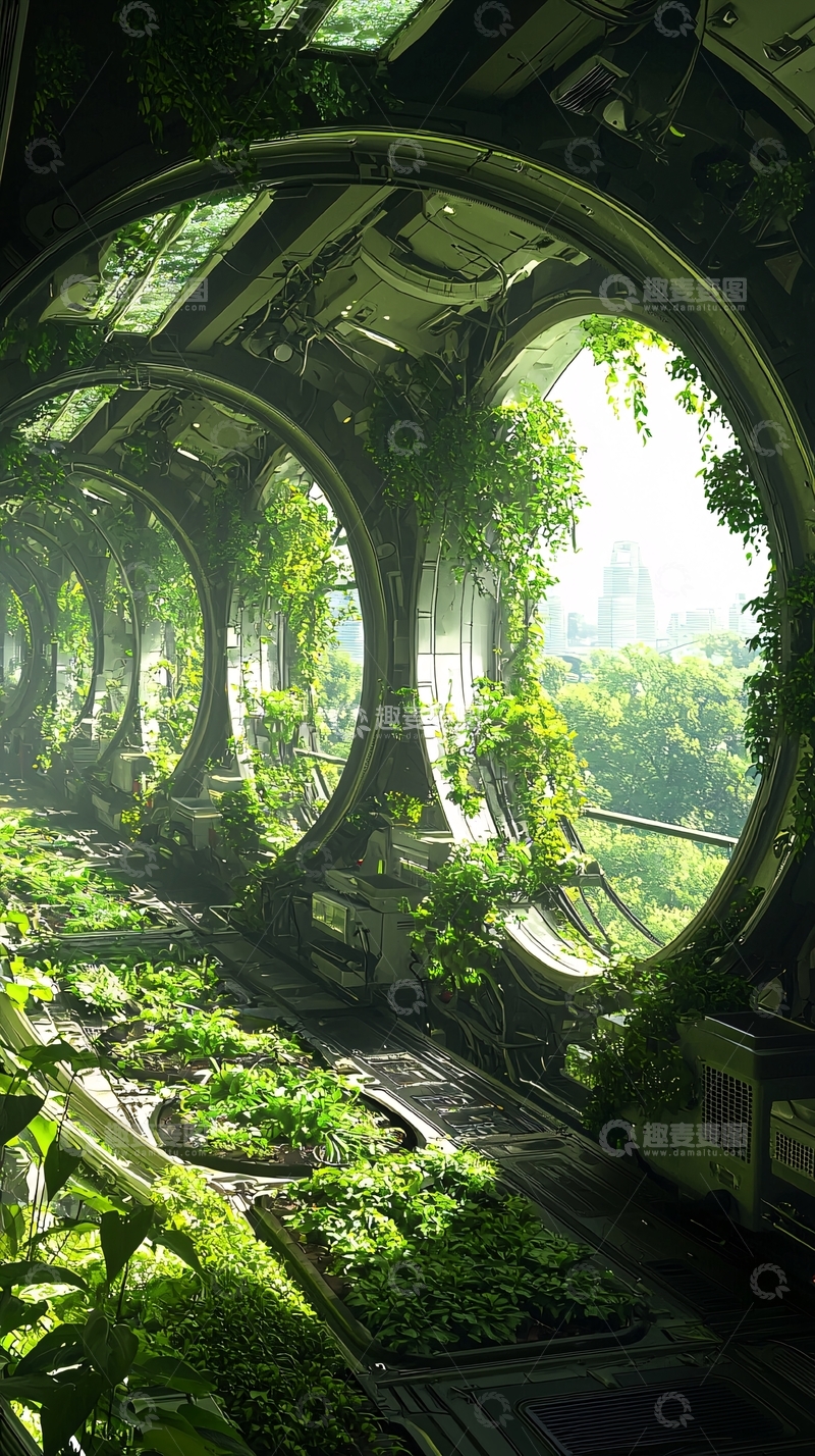 高清大图下载【趣麦麦图】未来森林列车车厢