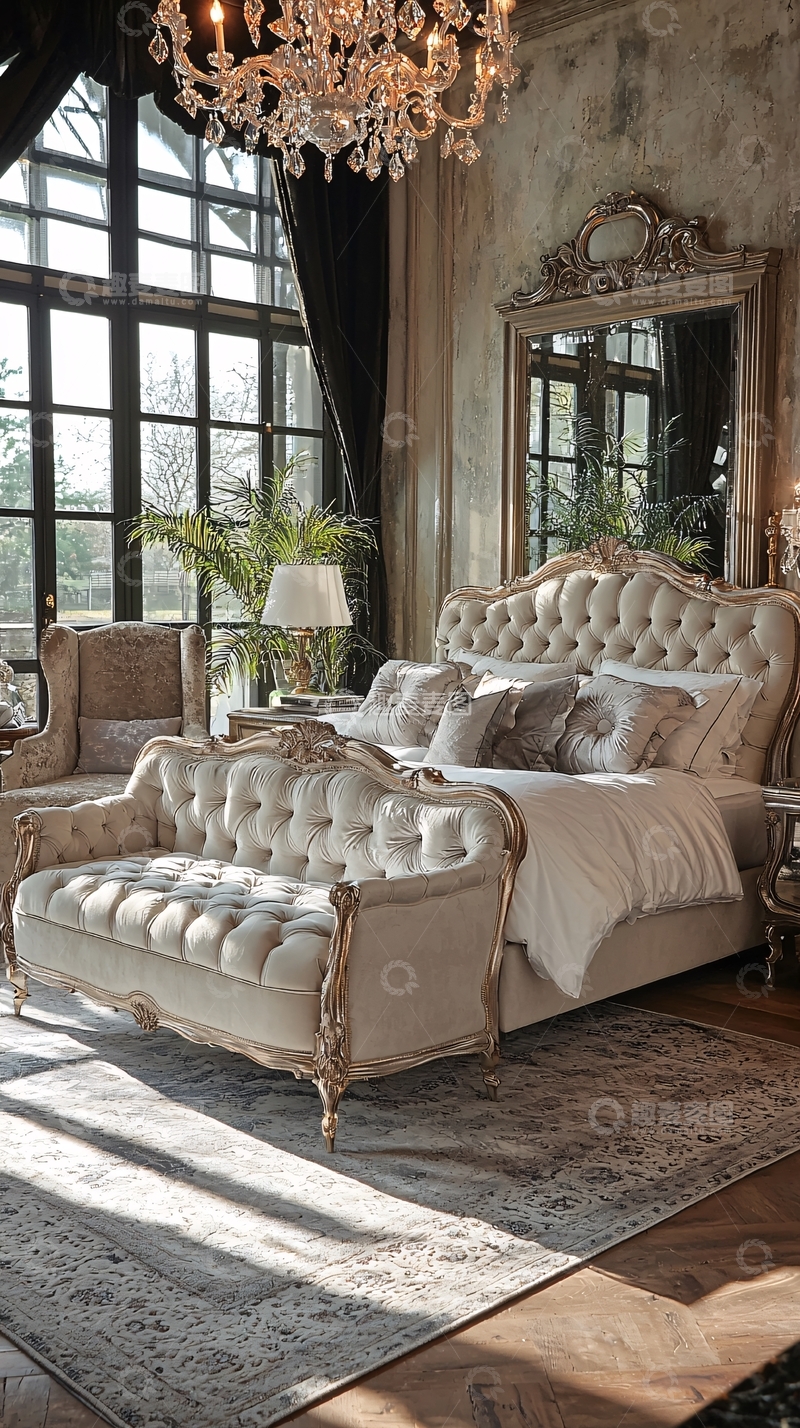 高清大图下载【趣麦麦图】古典风格卧室装饰设计