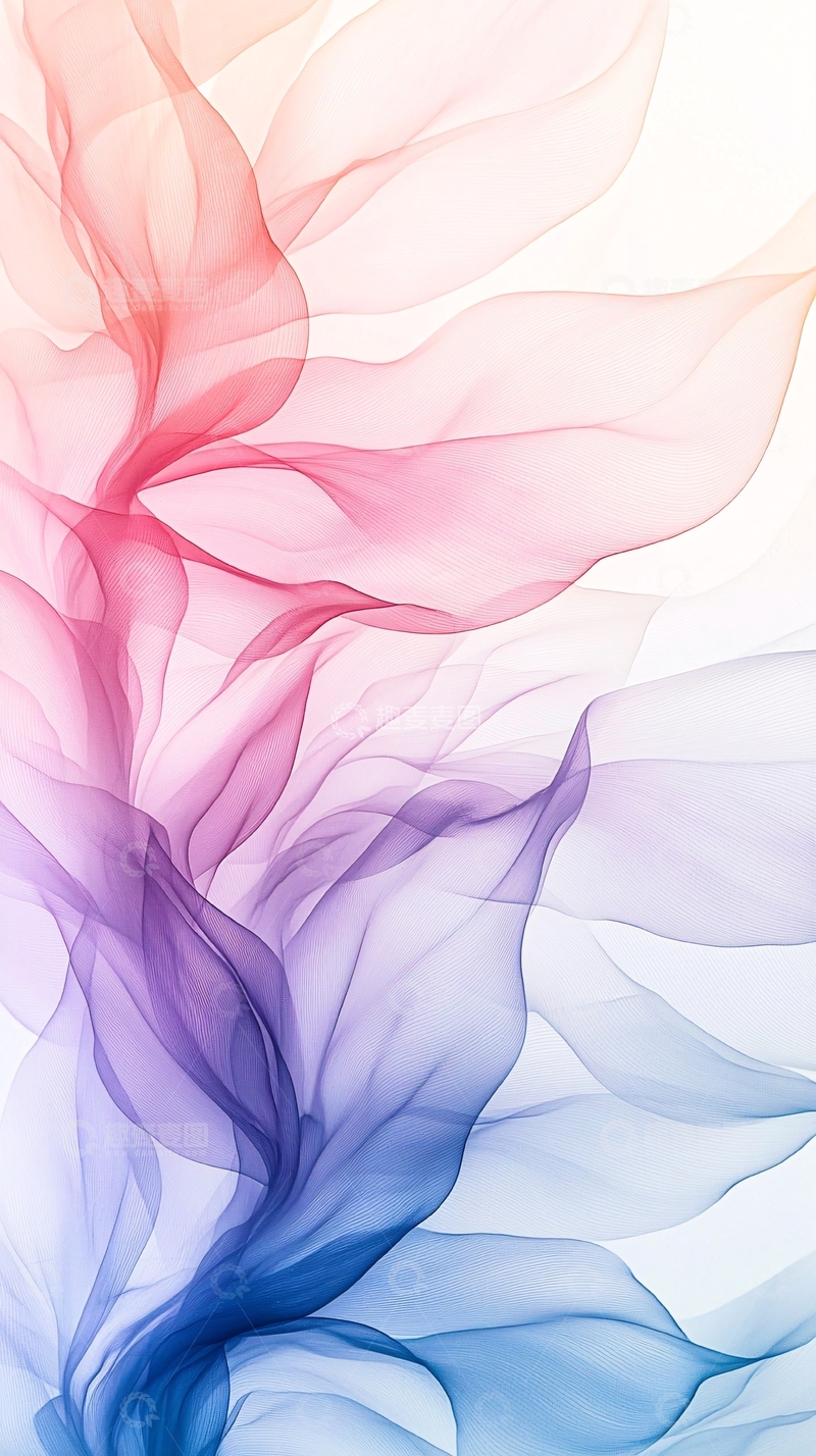 高清大图下载【趣麦麦图】梦幻色彩流动抽象艺术背景