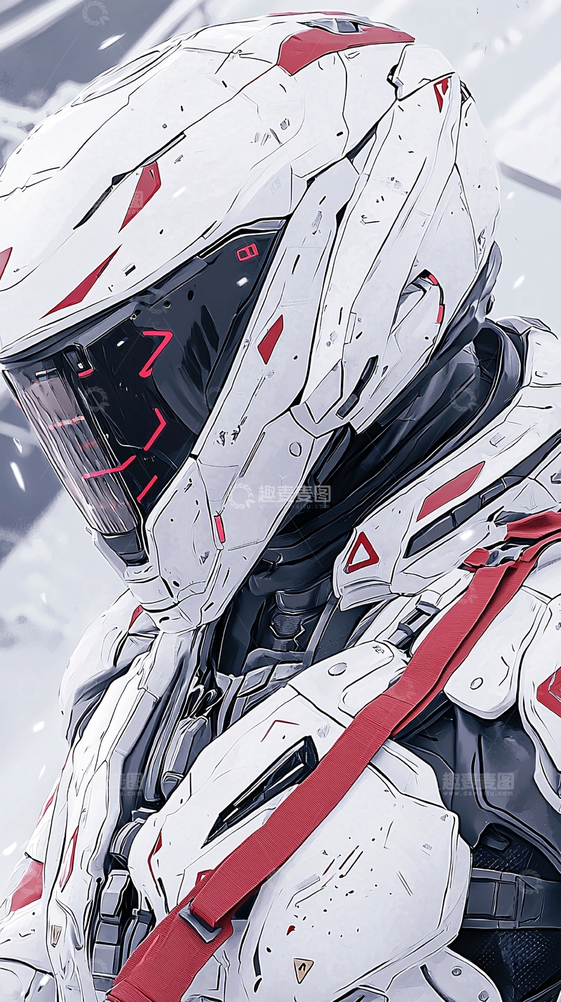 高清大图下载【趣麦麦图】未来战士头盔设计图