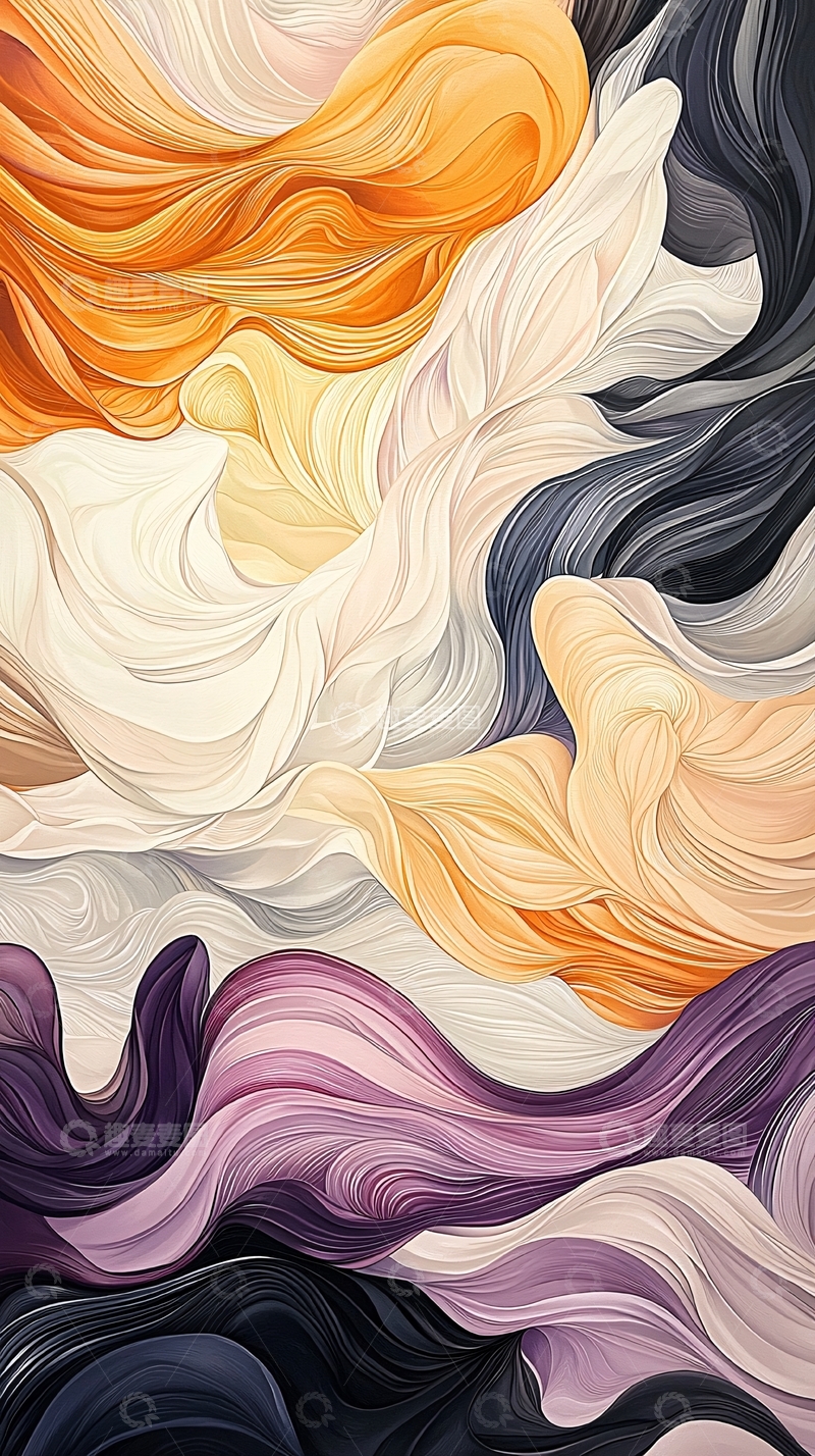 高清大图下载【趣麦麦图】抽象流动色彩艺术背景