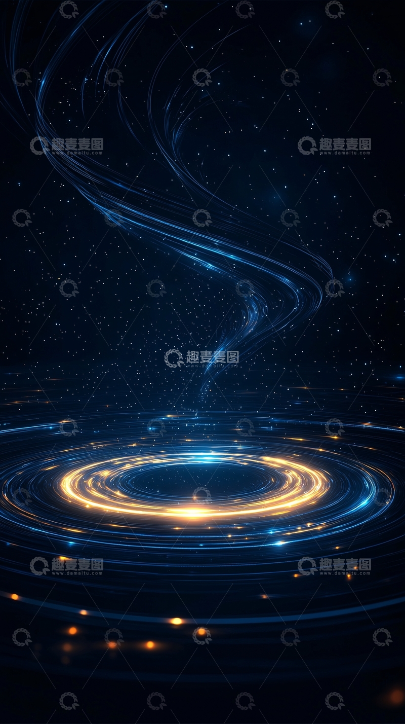 高清大图下载【趣麦麦图】宇宙光晕旋转动态效果