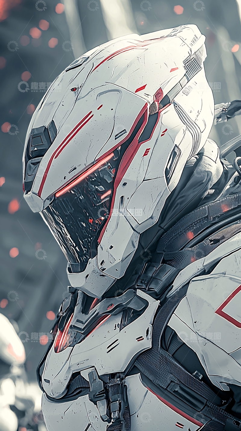 高清大图下载【趣麦麦图】未来战士头盔设计图