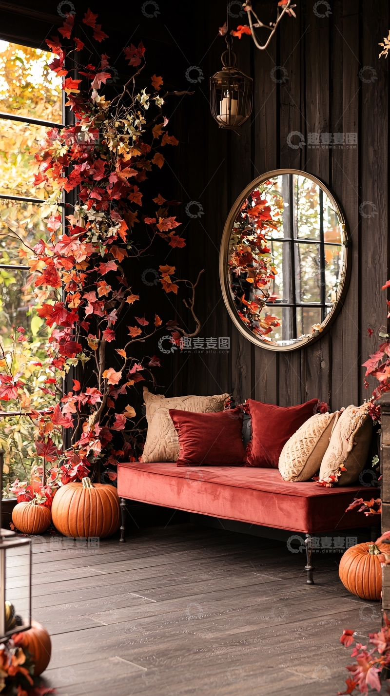 高清大图下载【趣麦麦图】秋日温馨室内装饰