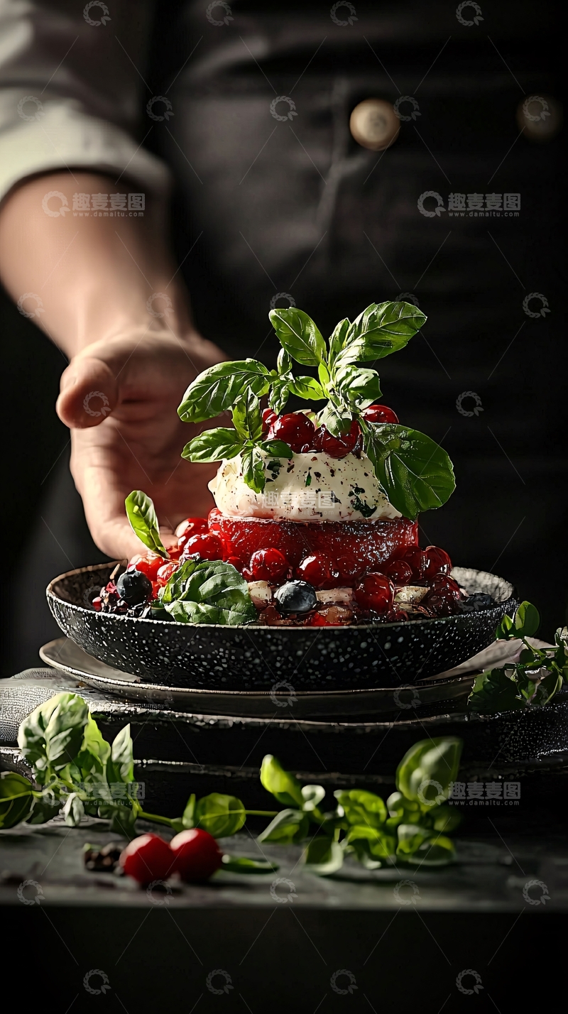 高清大图下载【趣麦麦图】夏日水果甜点创意摆盘