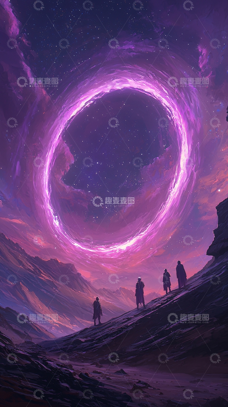 高清大图下载【趣麦麦图】星际隧道探险者