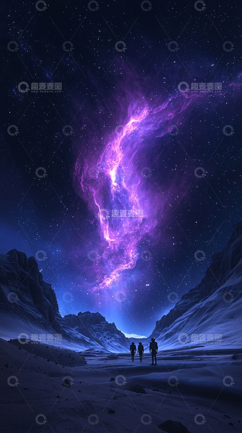 高清大图下载【趣麦麦图】星际峡谷探险者