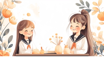 秋日校园里的温馨时光