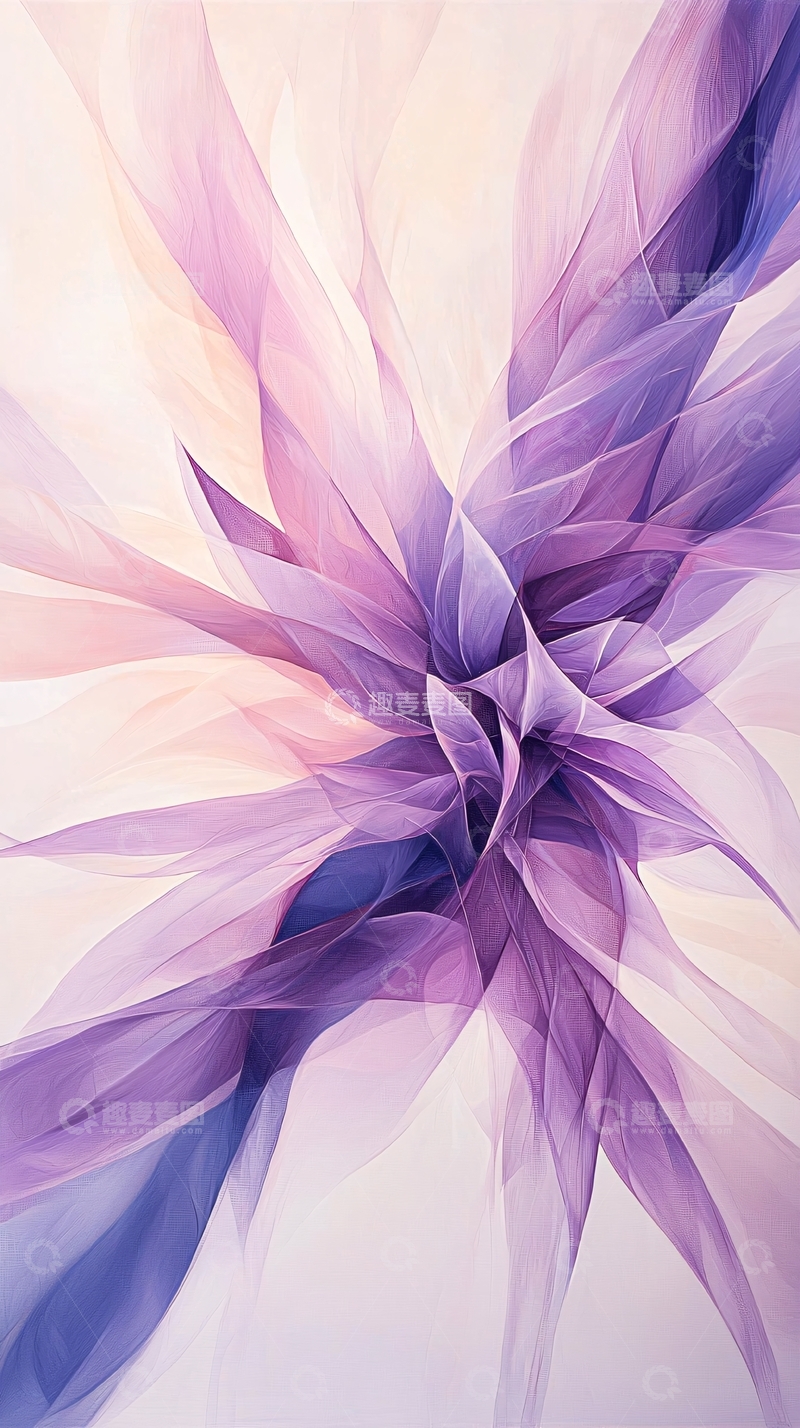 高清大图下载【趣麦麦图】梦幻紫色抽象艺术背景