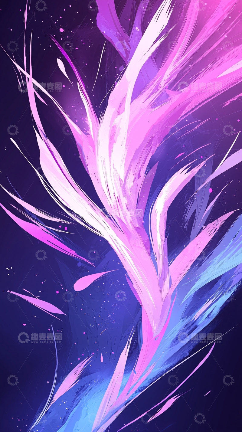 高清大图下载【趣麦麦图】梦幻羽毛背景图