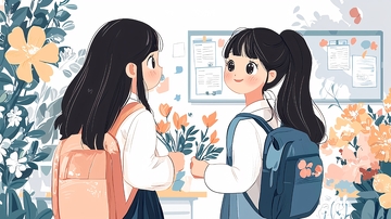 校园花语：友谊之花盛开