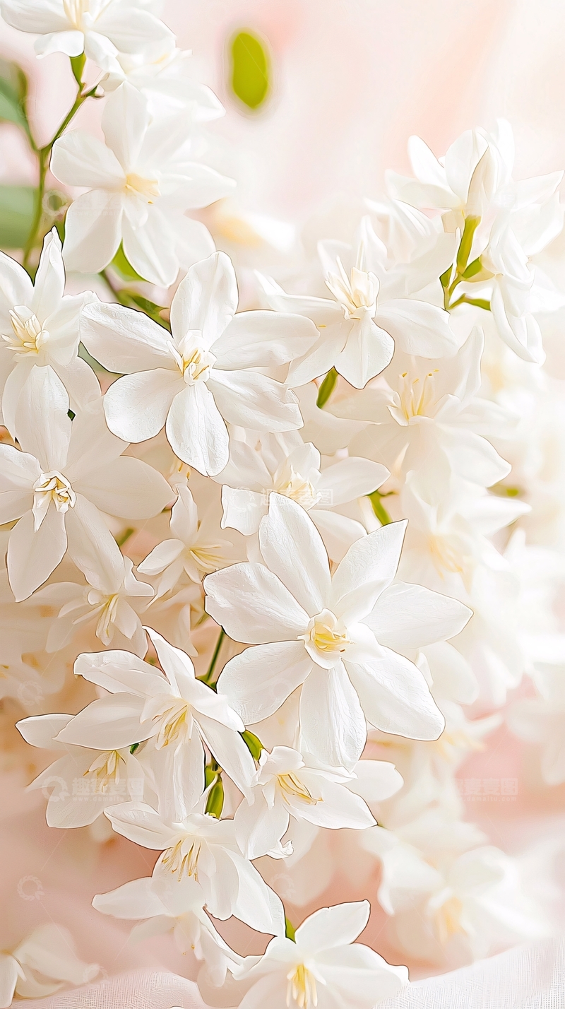 高清大图下载【趣麦麦图】白色花朵背景素材