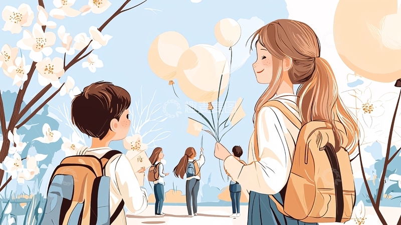 高清大图下载【趣麦麦图】春天校园里的青春记忆